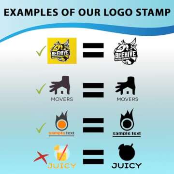 Choose Size - Logo Stamp | Custom Stamp | Personalized Business Stamp | Business Logo Stamp | Business Logo Personalized Stamp or Image Small Large Medium Round Custom Stamps Self Inking