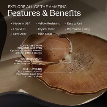 Promise Epoxy Fast Cure Resin - Quick Setting, Clear Finish