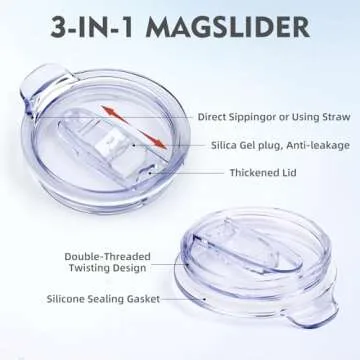 MAXBASE 40oz Insulated Tumbler with Lid and Handle