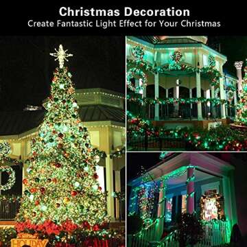 Brizled Green St. Patrick's Day Lights, 33ft 100 LED Christmas String Lights, 120V UL Certified Christmas Tree Lights Connectable Waterproof Mini Christmas Light for Xmas Tree Halloween Indoor Outdoor