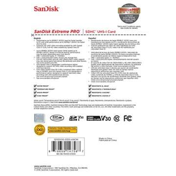 SanDisk Extreme PRO SDHC UHS-I 32GB, Black (SDSDXXG-032G-ANCIN)