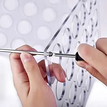 DROLE Vinyl Roll Storage Rack for Craft Room Organization