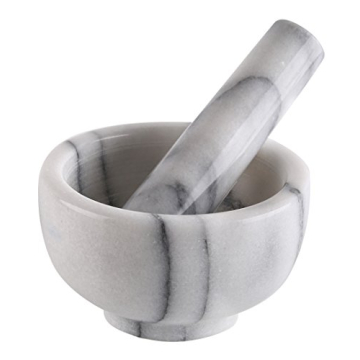 Greenco Marble Mortar and Pestle Set for Spices and Pesto