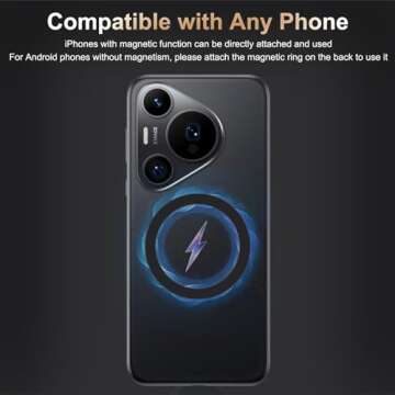 SEANCHEER Magnetic Neck Smartphone Mount for Hands-Free POV Video