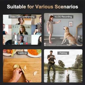 SEANCHEER Magnetic Neck Smartphone Mount for Hands-Free POV Video