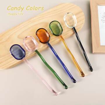 Turbokey Glass Spoons - Stylish Stirring for All Beverages
