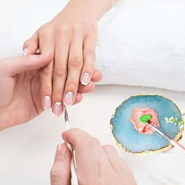 Elegant Nail Art Palettes with Gold Edge | Double Set