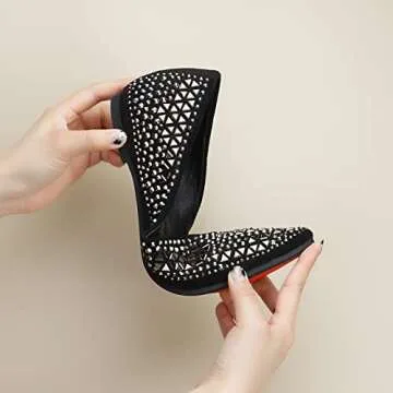 Comfortable Rhinestone Ballet Flats for Women - Stylish & Chic