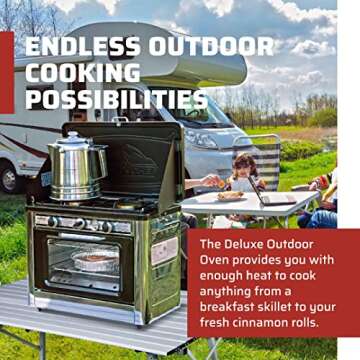 Camp Chef Outdoor Oven - Outdoor Oven for Camping Gear & Outdoor Cooking - Internal Dimensions 11" L...
