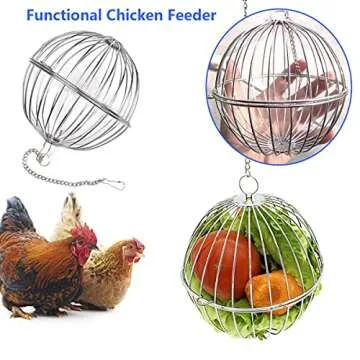 Chicken Veggie Ball for Happy and Engaged Hens