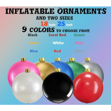 Durable Inflatable Christmas Ornaments for Outdoor Fun
