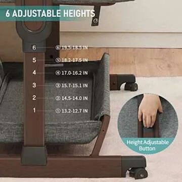 AMKE 3-in-1 Baby Bassinet for Comfortable Sleep