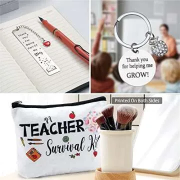 CORCUP Teacher Appreciation Gift Sets from Student - Thank You Teacher Gifts Basket for Women, Graduation Season Back to School Gift, Christmas Thank You Gift for Best Teacher of Daycare Preschool