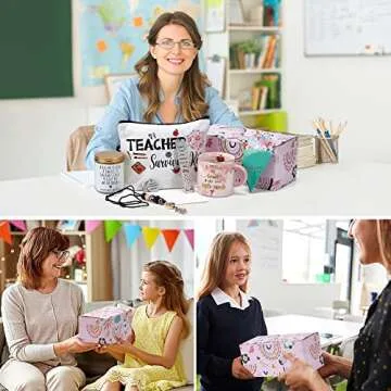 CORCUP Teacher Appreciation Gift Sets from Student - Thank You Teacher Gifts Basket for Women, Graduation Season Back to School Gift, Christmas Thank You Gift for Best Teacher of Daycare Preschool