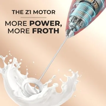 Top Zulay Milk Frother - Electric Handheld Whisk Mixer