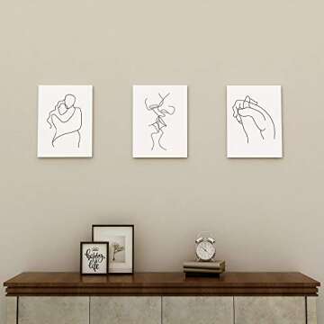 Gronda Wall Art Minimalist Canvas Prints for Home