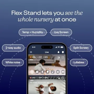 Nanit Pro Baby Monitor With Flex Stand 1080p HD Video