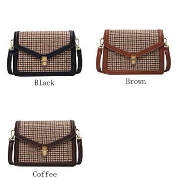 Chic Vintage Plaid Crossbody Bag for Effortless Style