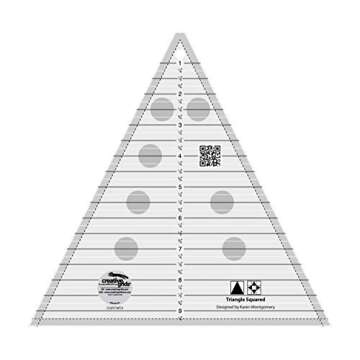 Creative Grids Triangle Squared Ruler 9-1/2in Quilt Ruler - CGRTMT2