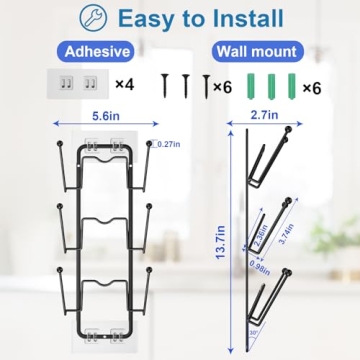 2 Pack Pot Lid Organizer Efficient Kitchen Solution