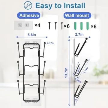 2 Pack Pot Lid Organizer Efficient Kitchen Solution