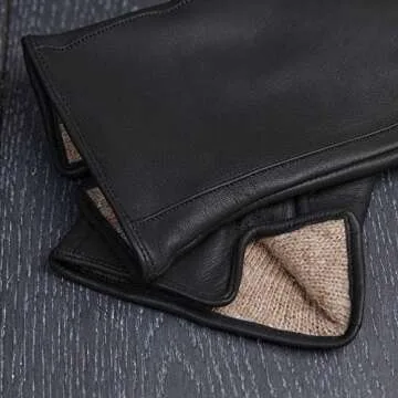 Downholme Leather Cashmere Lined Women's Gloves