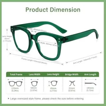 Madison Avenue Oversized Blue Light Blocking Glasses