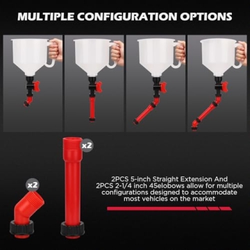 22-Piece No-Spill Coolant Funnel Kit for All Vehicles