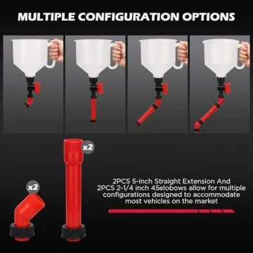 22-Piece No-Spill Coolant Funnel Kit for All Vehicles