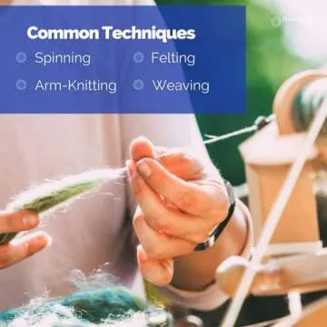 Revolution Fibers | Mixed Merino Wool Variety Pack | Perfect Wool Roving for Spinning, Needle Felting, Wet Felting, Weaving and Crafting (All Creatures (Naturals), 500 Grams)