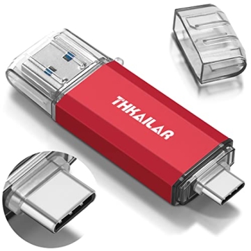 THKAILAR USB C 128GB Flash Drive - Dual Compatibility