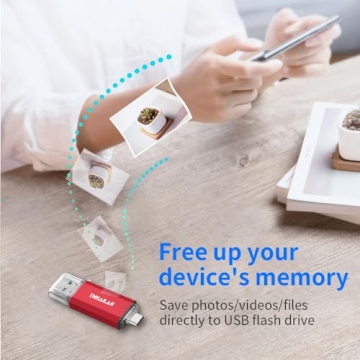 THKAILAR USB C 128GB Flash Drive - Dual Compatibility