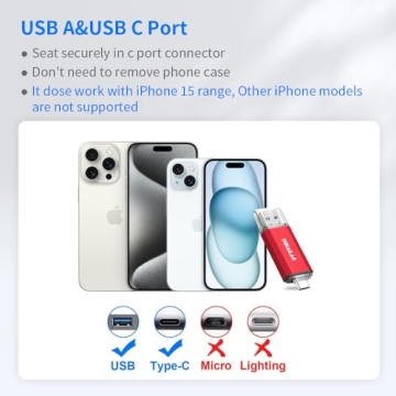 THKAILAR USB C 128GB Flash Drive - Dual Compatibility