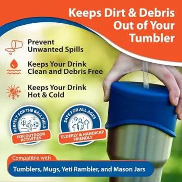 Universal Silicone Cup Covers for All Drinks Sizes