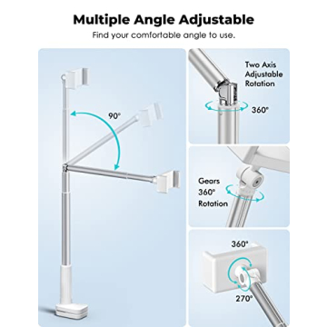 Viozon Phone Holder Adjustable Long Arm Universal Stand