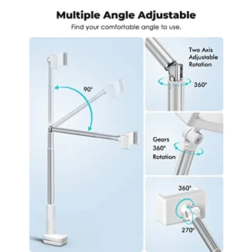 Viozon Phone Holder Adjustable Long Arm Universal Stand