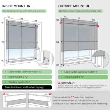 MANSNIX Motorized Blinds with Remote Control，Blackout Roller Shades，Custom Smart Blinds with Valance，Cordless Electric Window Blinds & Automatic Shades(Grey,33" Wx72 H)