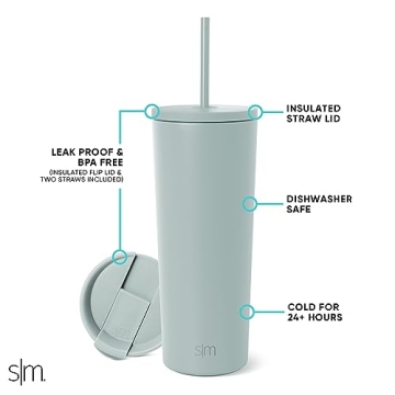 Simple Modern Insulated Tumbler | 24oz Reusable Travel Mug