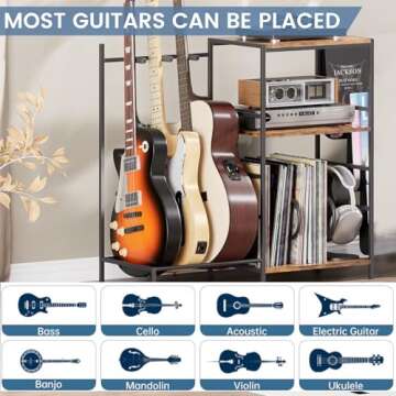 Arbcoler Guitar Stand for Acoustic & Electric Guitars Display
