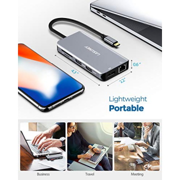 Lasuney 10 in 1 USB C HUB for Ultimate Connectivity