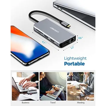 Lasuney 10 in 1 USB C HUB for Ultimate Connectivity