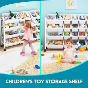 Kids Toy Storage Organizer with 20 Removable Bins