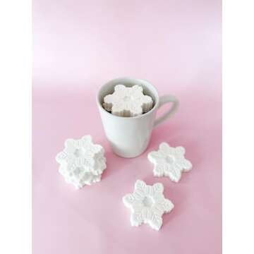 Gourmet Snowflake Marshmallows for Hot Chocolate & Gifts