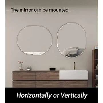 Buy SNUGACE Beveled Edge Frameless Bathroom Mirror