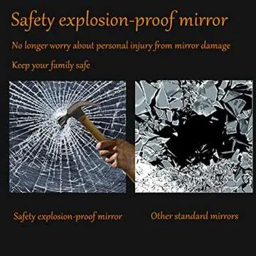 Buy SNUGACE Beveled Edge Frameless Bathroom Mirror