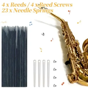Alto Saxophone Repair Kit,118 Pcs Alto Saxophone Repair Parts Replacement Tools set,Woodwind Musical Instrument Maintenance Replacement Accessories