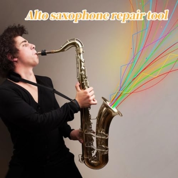Alto Saxophone Repair Kit,118 Pcs Alto Saxophone Repair Parts Replacement Tools set,Woodwind Musical Instrument Maintenance Replacement Accessories