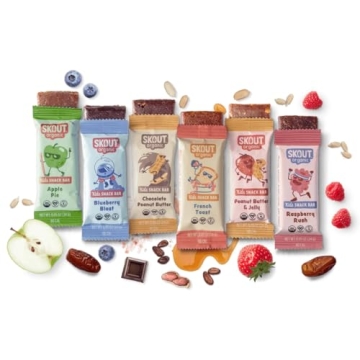 Skout Organic Kids Snack Bar Variety Pack - Delicious & Wholesome Treats