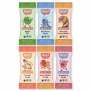 Skout Organic Kids Snack Bar Variety Pack - Healthy & Delicious