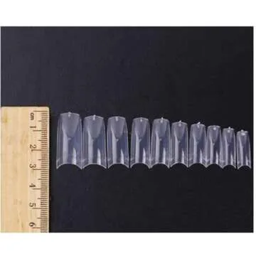 AORAEM False Nail Tips 500PCS Lady French Artificial Fake Nails Natural Square Press on Nails for Acrylic Nails Professional